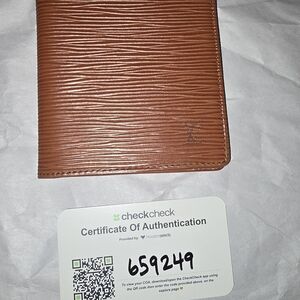 Louis Vuitton Epi Bifold Wallet, Used.